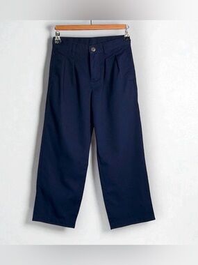 Vintage Boys Polo Ralph Lauren Dress Pants Navy Blue Pleated Kids Uniform Sz 14